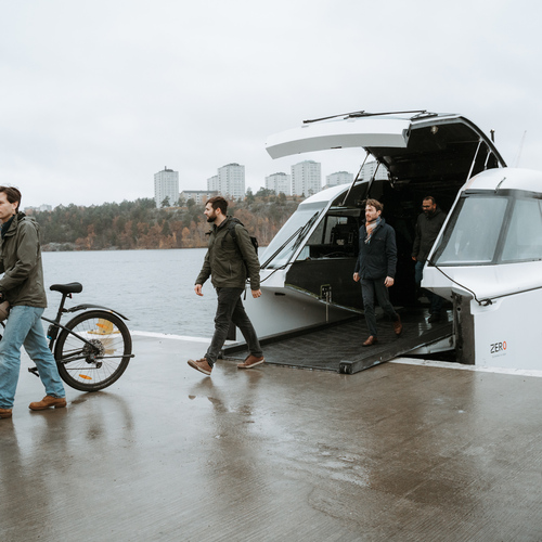 Sykehusruta: Drammen stasjon – Brakerøya (med «flytur» på fjorden)